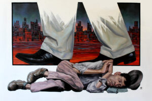No Land for the Poor, 73cm x 100cm, oil on canvas, 2013